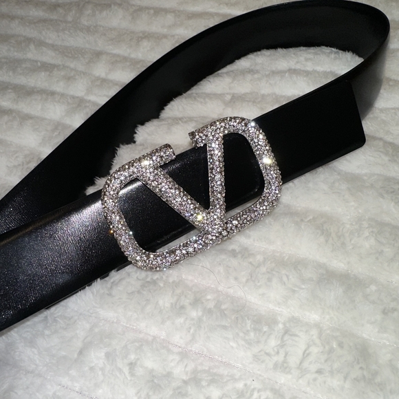 Valentino Black Belt with Silver Buckle main image 9